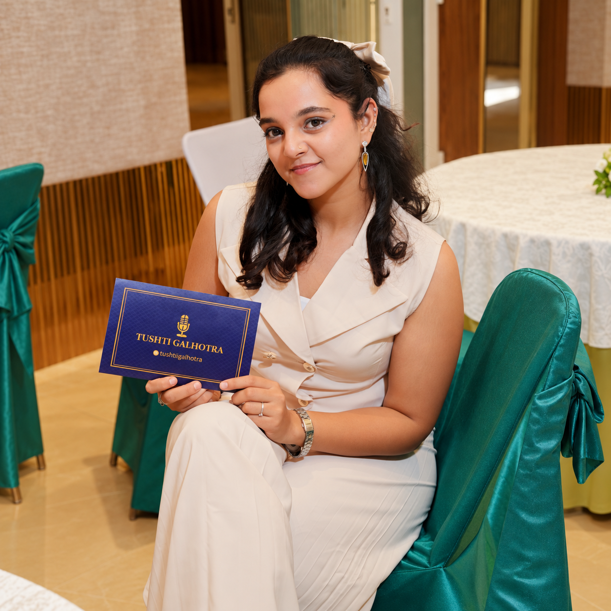 Tushti Galhotra event host and professional emcee in India
